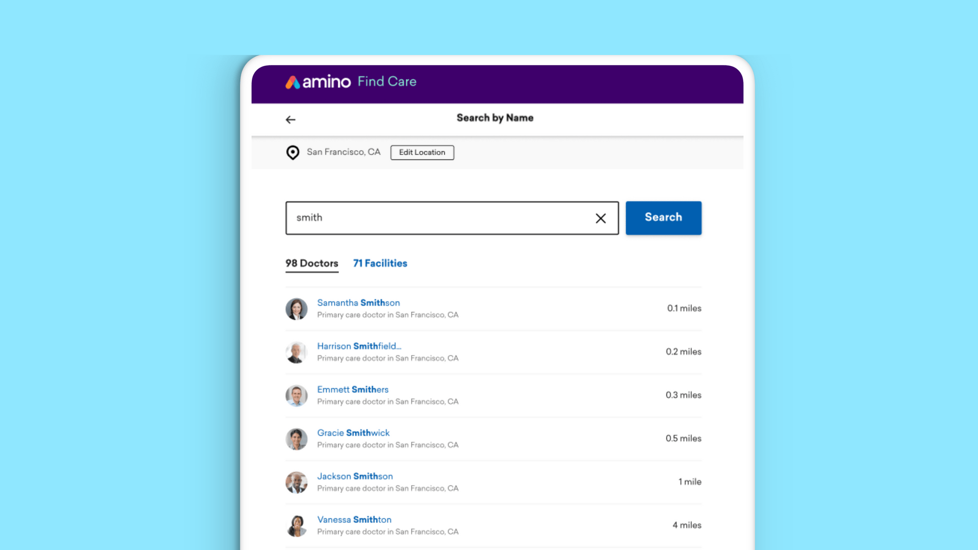 Expanded search-by-name results
